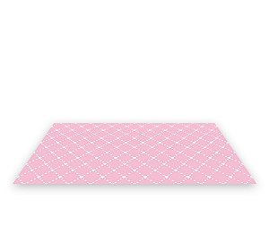 Painel De Festa Tapete Em Lona 2,50x1,35 - Losangos Corações Rosa 025