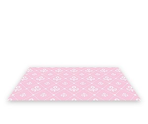 Painel De Festa Tapete Em Lona 2,50x1,35 - Realeza Rosa 005