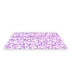 Painel De Festa Tapete Em Lona 2,50x1,35 - Pétalas de Rosa Lilás Realista 014