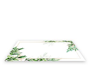 Painel De Festa Tapete Em Lona 2,50x1,35 - Belas Folhagens Verdes 023