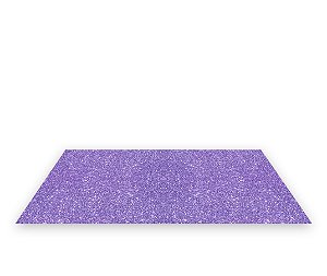 Painel De Festa Tapete Em Lona 2,50x1,35 - Efeito Glitter Roxo 015