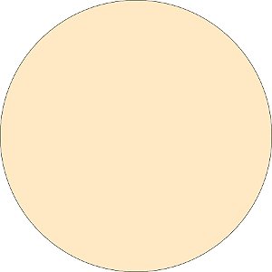 Painel De Festa Redondo 1,50x1,50 - Cores Neutras Amarelo Pastel Liso 050