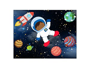 Painel de Festa Horizontal 1,55 X 1,20 - Astronauta Cute e Planetas 003