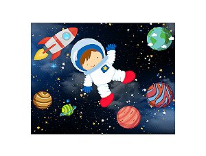 Painel de Festa Horizontal 1,55 X 1,20 - Astronauta e Planetas 004