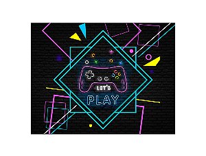 Painel de Festa Horizontal 1,55 X 1,20 - Video Game Retro 001