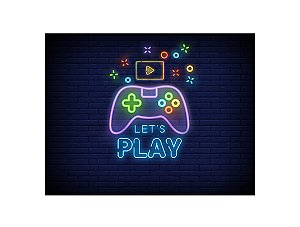 Painel de Festa Horizontal 1,55 X 1,20 - Video Game Let's Play 002
