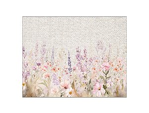 Painel de Festa Horizontal 1,55 X 1,20 - Jardim Floral Delicado 002