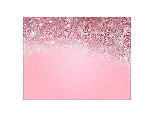 Painel de Festa Horizontal 1,55 X 1,20 - Efeito Glitter Rose 006