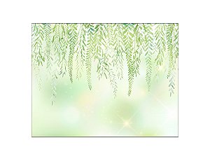 Painel de Festa Horizontal 1,55 X 1,20 - Folhagens Verdejantes Caindo 019