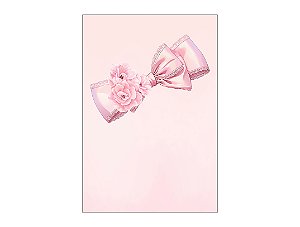 Painel De Festa Vertical 1,50 x 2,20 - Laço Rosa Cute 064