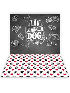 Fundo Fotográfico  1,50 x 2,10 - Pet Dog Chalkboard 001
