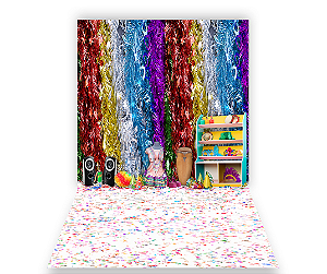 Fundo Fotográfico 1,50 x  2,70 - Carnaval Colorido 054