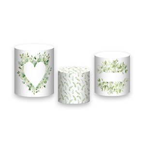 Trio De Capas De Cilindro - Enfim Casados Folhagens 009
