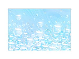 Fundo Fotográfico 2,20 x 1,50 - Efeito Bolhas de Sabão Banho Azul 013
