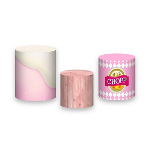 Trio De Capas De Cilindro - Bebida Boteco Rosa 010