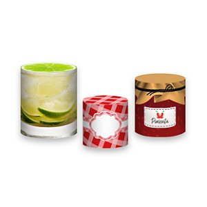 Trio De Capas De Cilindro - Comida Feijoada 004