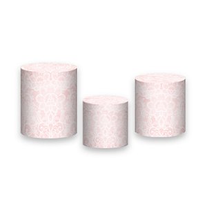 Trio De Capas De Cilindro - Chá de Lingerie Rosa Claro 009