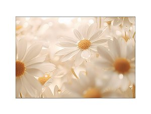 Fundo Fotográfico 2,20 x 1,50 - Flores Margaridas Realistas Clean 164