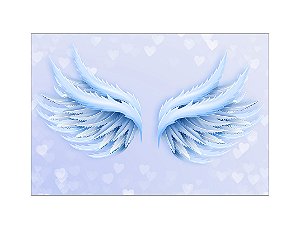 Fundo Fotográfico 2,20 x 1,50 -  Asas de Anjo Azul Claro 002