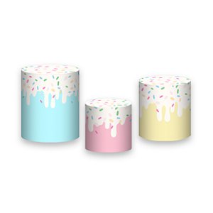 Trio De Capas De Cilindro - Doce Confeitos Doces 001