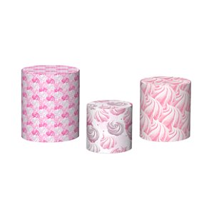 Trio De Capas De Cilindro - Fachada Confeitaria Rosa 017