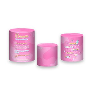 Trio De Capas De Cilindro - Dorama Rosa 002