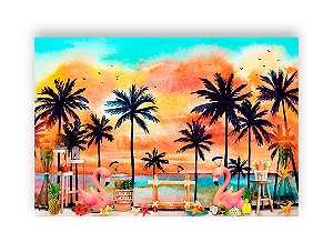Fundo Fotográfico 2,20 x 1,50 - Estampa Verão Praia 019