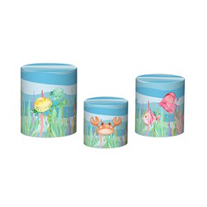 Trio De Capas De Cilindro - Peixe Fundo do Mar Cute 005