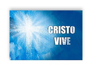 Fundo Fotográfico 2,20 x 1,50 - Páscoa Cruz Cristo Vive 005