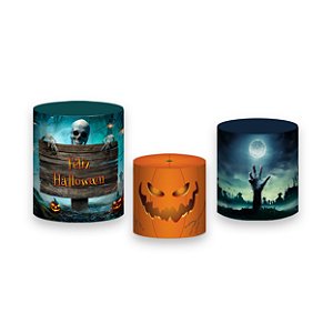 Trio De Capas De Cilindro - Halloween Cemitério 001