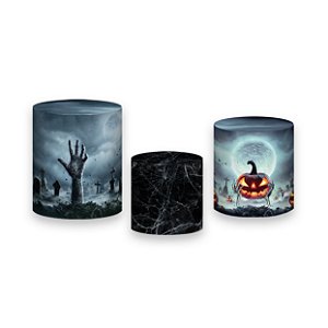 Trio De Capas De Cilindro - Halloween Lua Cheia 007
