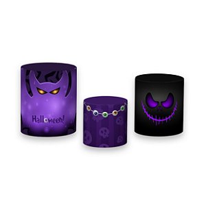 Trio De Capas De Cilindro - Halloween Morcego 020