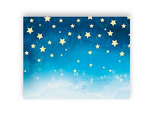 Fundo Fotográfico 1,55 x 1,20 - Azul com Estrelas Pequeno Príncipe 018