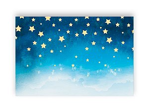 Fundo Fotográfico 2,20 x 1,50 - Céu Azul com Estrelas 019