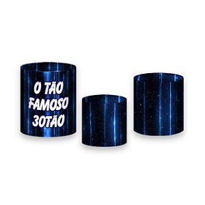 Trio De Capas De Cilindro - 30 Anos 30Tão Azul 020