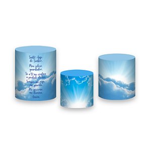 Trio De Capas De Cilindro - Santo Anjo do Senhor Azul 004