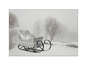Fundo Fotográfico 2,20 x 1,50 - Natal Treno Neve 018
