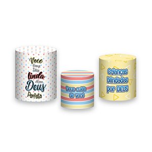 Trio De Capas De Cilindro - Conectados com Deus 009