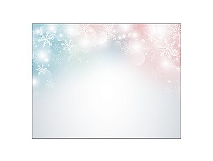 Fundo Fotográfico 1,55 x 1,20 -  Fundo Azul com Flocos de Neve 023