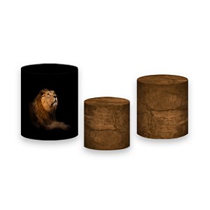 Trio De Capas De Cilindro - Religioso Leão Realista 023
