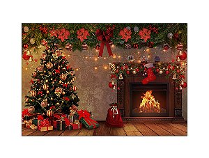 Fundo Fotográfico 2,20 x 1,50 - Natal Árvore com Presentes 057