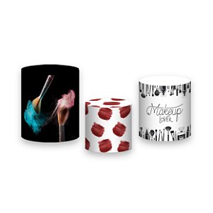 Trio De Capas De Cilindro - Pincéis de Maquiagem Realista 003