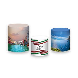 Trio De Capas De Cilindro - Italia Pontos Turisticos 009