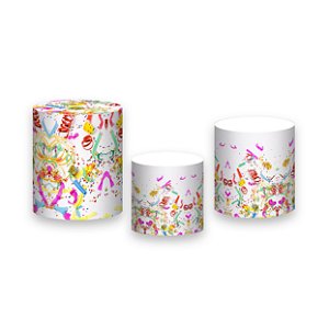 Trio De Capas De Cilindro - Carnaval Serpentinas 006