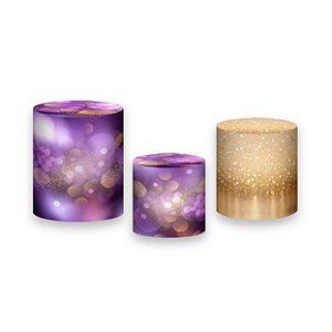 Trio De Capas De Cilindro - Carnaval Roxo e Dourado 020