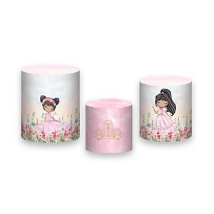 Trio De Capas De Cilindro - Jardim Princesas Cute 034