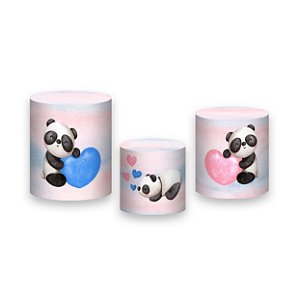 Trio De Capas De Cilindro - Revelação Pandas Cute 006