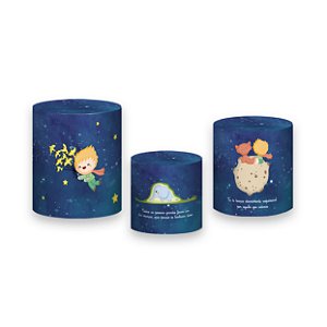 Trio De Capas De Cilindro - Pequeno Principe Planeta Cute 002