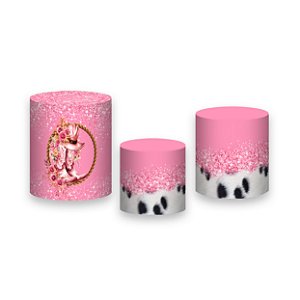 Trio De Capas De Cilindro - Boneca Chapéu Rosa 015