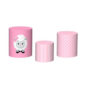 Trio De Capas De Cilindro - Chá de Bebê Ovelinha Cute 024